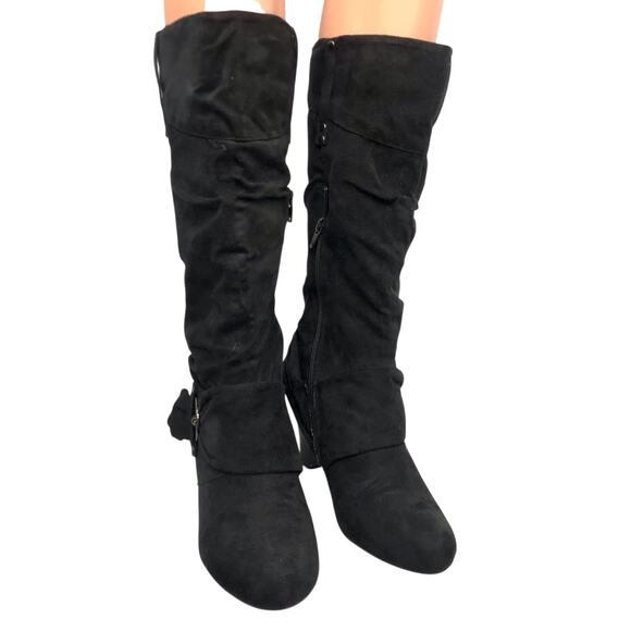 Cato Shoes - Cato Black Suede Boots 9M